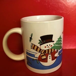 Snowman Mug - Merry Christmas Mug with Winter Scene